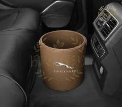 【新品】ジャガー JAGUAR エンブレム 車用収納ケース車用ゴミ箱   ダストボックス  車用 車載  コニャックカラー ゴミ箱 XJR XE XF E-PACE F-PACE F-TYPEq102ybのサムネイル
