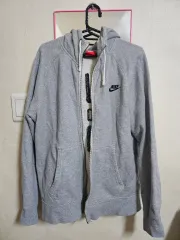 ナイキ グレー ジップアップパーカー L