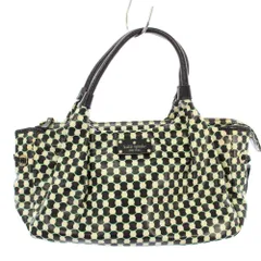 ケイトスペード KATE SPADE トートバッグ ハンドバッグ 総柄 白 黒 PXRU0438 /TK