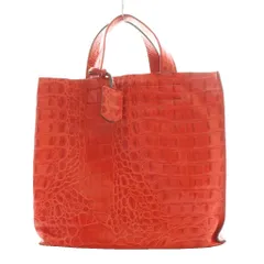 フルラ FURLA ハンドバッグ クロコ型押し 赤 レッド /SS ■OS