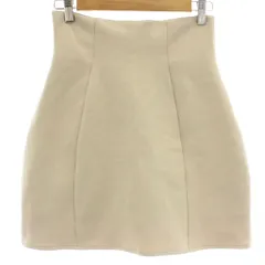 スナイデル SNIDEL 24AW 構築スカショーパン パンツ 1 アイボリー 無地 ショート丈 ハイウエスト SWFP244227 /GG