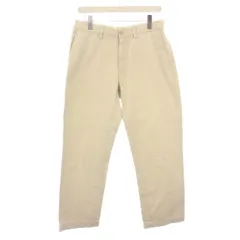 ポロ ラルフローレン POLO RALPH LAUREN チノパン チノパンツ スラックス ジップフライ 無地 ワンカラー 32/30 ライトベージュ /BB