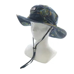 ザノースフェイス THE NORTH FACE 帽子 サファリハット 総柄 紺