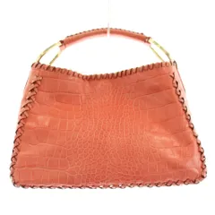 サザビー SAZABY ハンドバッグ 型押しレザー ピンク /KU ■MA