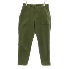 ドミンゴ Domingo ISKO レグレット ベイカーパンツ ワークパンツ テーパード アンクル丈 ジップフライ L オリーブグリーン 14-108T /KU