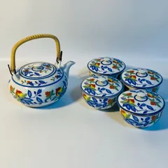 有田焼 西山 急須 湯呑 蓋付 4客セット 花柄 和柄 茶器 湯吞み 湯飲 湯飲み お茶 茶道 送料込み フォロー割 クーポンご利用可能 お値引き交渉可能 一点限り
