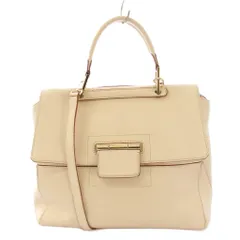 フルラ FURLA 2WAY ハンドバッグ ワンハンドル ショルダーバッグ レザー ワンカラー アイボリー /BB
