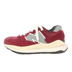 ニューバランス NEW BALANCE ローカットスニーカー シューズ 厚底 メッシュ スエード 切替 ロゴ US7 25cm バーガンディ M5740HL1 /BB