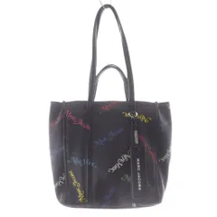 マークジェイコブス MARC JACOBS トートバッグ ハンドバッグ 2way 総柄 黒