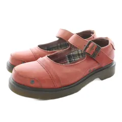 ドクターマーチン DR.MARTENS メリージェーン レザーシューズ ベルト UK5 赤系 AW007 /KU