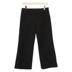 ジュンヤワタナベ JUNYA WATANABE COMME des GARCONS AD2005 ワイドパンツ スラックス ジップフライ ワンカラー S 黒 ブラック /BB