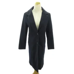 グラシア GLACIER チェスターコート ロング丈 S 紺 ネイビー 0216