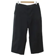 ユニクロ UNIQLO U 美品 リラックス ストレート パンツ スラックス XL 黒 ブラック 0224