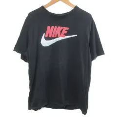 ナイキ NIKE Tシャツ 半袖 カットソー スウッシュ プリント クルーネック 大きいサイズ XL 黒 ブラック /X