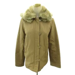 バーバリーブルーレーベル BURBERRY BLUE LABEL キルティングジャケット ブルゾン フェイクファー 裏地 ノバチェック ショート丈 38 ベージュ 0307 IBO90