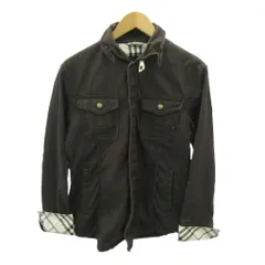 バーバリーブラックレーベル BURBERRY BLACK LABEL ミリタリージャケット ブルゾン 裏地 ノバチェック M 黒 ブラック 0307 IBO90