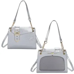 ショルダーバッグ ショルダー トートバッグ 2WAY 蝶 オシャレ 可愛い 推し活バッグ 痛バック いたバック 黒 痛バッグ 白 銀 ブラック ミニ ホワイト シルバー 小さめ 推し活 オタ活 いたば 痛バ いたばっく シート