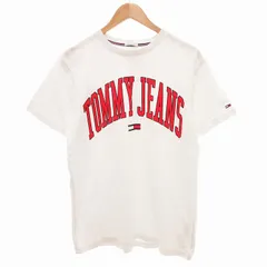 トミー TOMMY JEANS Tシャツ 半袖 ロゴ プリント M 白 ホワイト /JS ■GY99