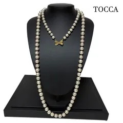 トッカ TOCCA コットンパール風 ネックレス 2点セット リボン ゴールドのサムネイル