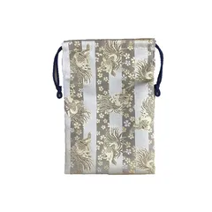 【新品】 京仏具秀蓮 西陣織高級金襴巾着袋 御朱印帳入 納経帳入 御集印帳入 (鳳凰 金) 0