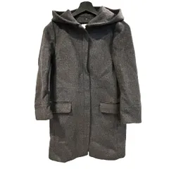 イエナ IENA 16AW 二重織り シャルムフード コクーン コート ウール 34 グレー アウター ■TC