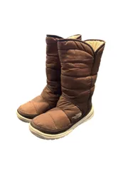 ザノースフェイス THE NORTH FACE アモア ロングブーツ スノーブーツ ロゴ 箱付き 22.0㎝ 茶 ブラウン NFW70195 