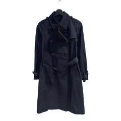 グリーンレーベルリラクシング ユナイテッドアローズ green label relaxing トレンチコート ロング ベルト 38 紺 ネイビー ■WGA
