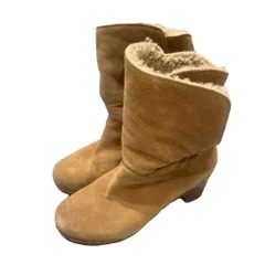 アグ UGG ショートブーツ ムートン 24cm 茶 ブラウン ■WGA
