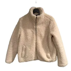 バナナリパブリック BANANA REPUBLIC ボアジャケット ハイネック ジップアップ M アイボリー ■WGAのサムネイル