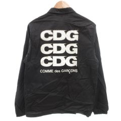 AD2017 17SS ロゴプリントコーチジャケット CDG 黒 AD2017 17SS ロゴプリントコーチジャケット CDG 黒 - メルカリ