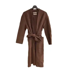 ユナイテッドアローズ UNITED ARROWS ダブルフェイスベルテッドコート ウール 36 茶 ブラウン  ■WGA