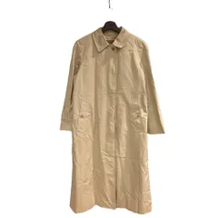 バーバリーズ Burberrys 90S ステンカラーコート 裏地ノバチェック ロング アイボリー ■WGA 