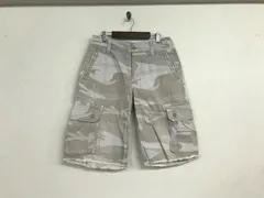 本物ギャップGAPコットン迷彩柄カモフラカーゴショートハーフパンツサーフミリタリーアメカジワークビジネススーツストリートスケーターゴルフメンズベージュ28S