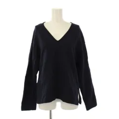 オペークドットクリップ OPAQUE.CLIP カットソー Vネック 長袖 ワンカラー 無地 紺 ネイビー /BB ■ECC001