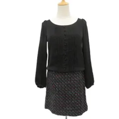 プロポーション ボディドレッシング PROPORTION BODY DRESSING ワンピース 2 マルチカラー 黒 ブラック 長袖 ミニ丈 /HO3 ■ECC001