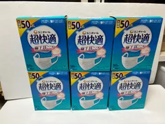 6個セット　超快適マスク 【大容量】 風邪・花粉用 プリーツタイプ 不織布マスク 日本製 ふつうサイズ 50枚入 〔PM2.5対応 ノーズフィットつき〕(ウイルス飛沫カットフィルタ)〔JIS規格適合審査済み〕〔全国マスク工業会 会員マーク表示〕ユニチャーム