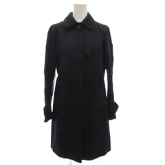 マカフィー MACPHEE トゥモローランド ステンカラーコート ロング リネン混 紺 ネイビー /GV ■GY60