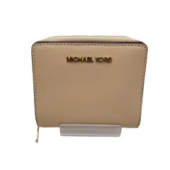 【中古美品】Michael Kors マイケルコース JET SET TRAVEL MD ZA SNAP WALLET LEATHER 35T0GTVD6L ジェットセットトラベル スナップ ウォレット レザー 財布【200-250705-as-05-izu】