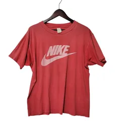 【現状渡し品】 OLD NIKE オールド ナイキ 両シングル  風車タグ  染み込みプリント LOGO SS TEE ロゴ Tシャツ 【146-250715-rk-07-izu】