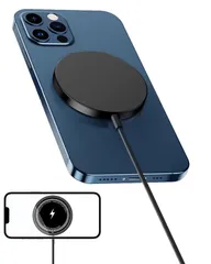 マグ-セーフ充電器 超薄型最大15W出力 急速 急速 軽量 軽量 Type-Cデータケーブル付き マグネット式 iP15/14/13/12シリーと互換性のある(黒です) ワイヤレス充電器【2025超薄型】磁気増強ワイヤレス充電器