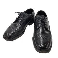 【中古品】REGAL リーガル WING TIP DRESS SHOES ウィングチップ ドレスシューズ ビジネスシューズ 靴 カラー：ブラック メンズ 【164-250422-as-38-izu】