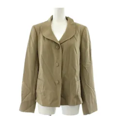 セシオセラ CECI OU CELA ジャケット 上着 ウール 40 ベージュ 長袖 テーラードカラー ボタンフロント ポケット /GP ■GY60