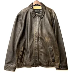 【中古品】Eddie Bauer エディー・バウアー COW LEATHER BOMBER JACKET 1048 カウレザー ボンバージャケット アウター サイズ：L カラー：ブラウン メンズ 【146-250413-as-08-izu】