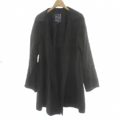 ジュンコシマダパート２ JUNKO SHIMADA part2 コート 9 黒 ブラック 無地 オープンフロント 長袖 /PP ■GY60