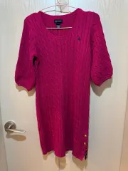 ポロ ラルフローレン ケーブル ニット 半袖 ワンピース