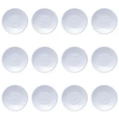 新品 Thunder Group 小皿 直径9.6cm 12枚セット 醤油皿 漬物皿 新香皿 和食器 メラミン食器 食洗機対応 割れにくい プラスチック 業務用 白 ホワイト 1338JWT-12S