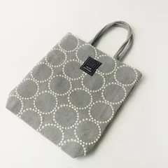 2023AW ミナペルホネン mina perhonen toast bag -tambourine- タンバリン 刺繍 トートスバッグ グレー┃手提げ【2400014866643】
