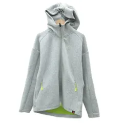 ニューバランス NEW BALANCE ゴルフウエア ジャージ パーカージャケット ミドル丈 2 グレー ロゴプリント /SM7 ■ECD001