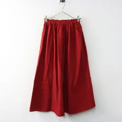 サマンサモスモス Samansa Mos2 SM2 柄アソートギャザースカート F‖レッド ボトムス ロング フレア イージー【2400014914207】