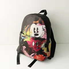 未使用 デジグアル Desigual ×ディズニー Disney ミッキープリント バッグ｜ブラック リュックサック デイパック【2400014889949】のサムネイル